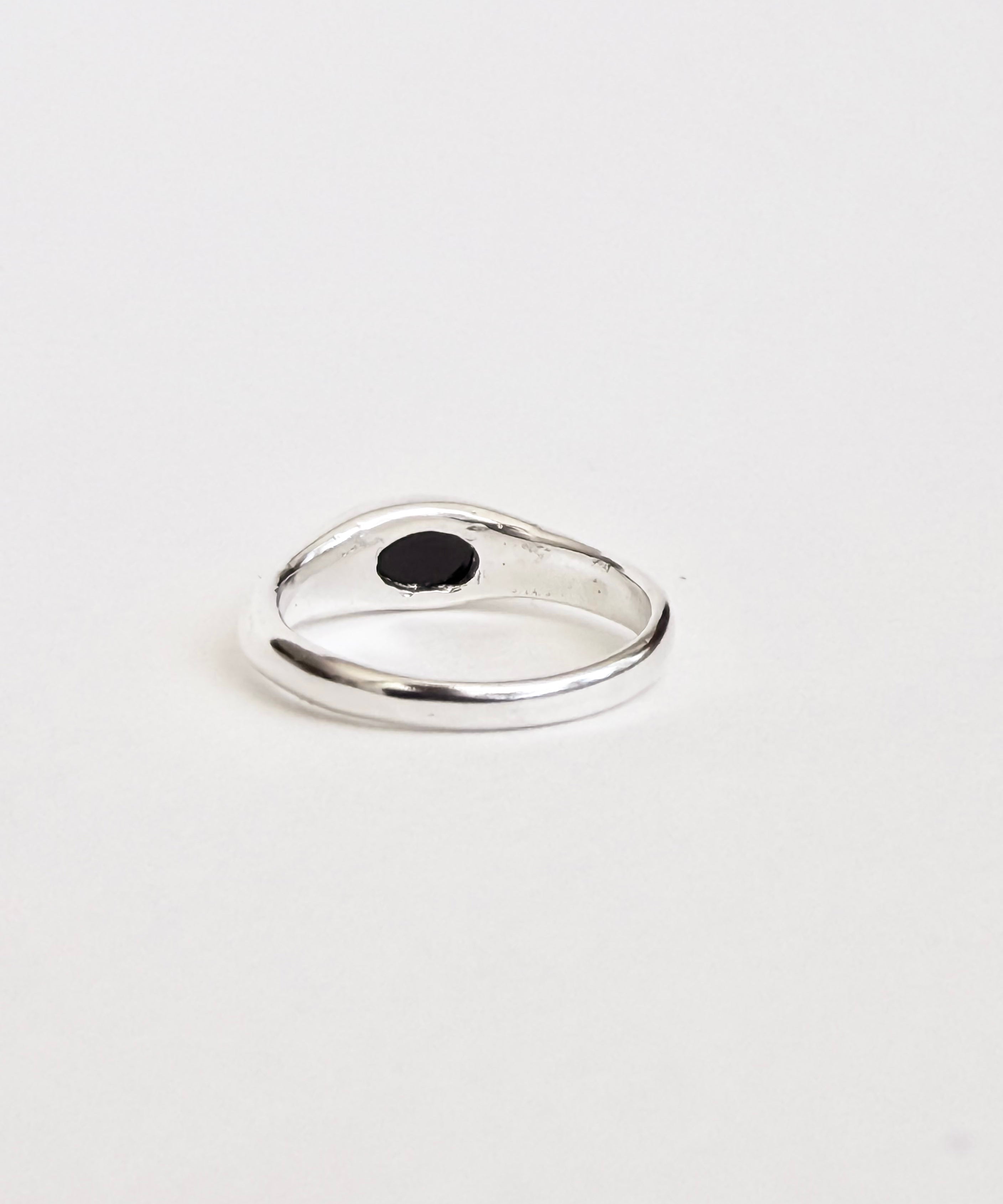 Black Onyx Ring, Size 5.5