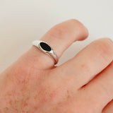 Black Onyx Ring, Size 5.5