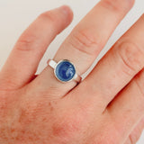 Blue Agate Ring, Size 7