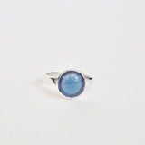 Blue Agate Ring, Size 7