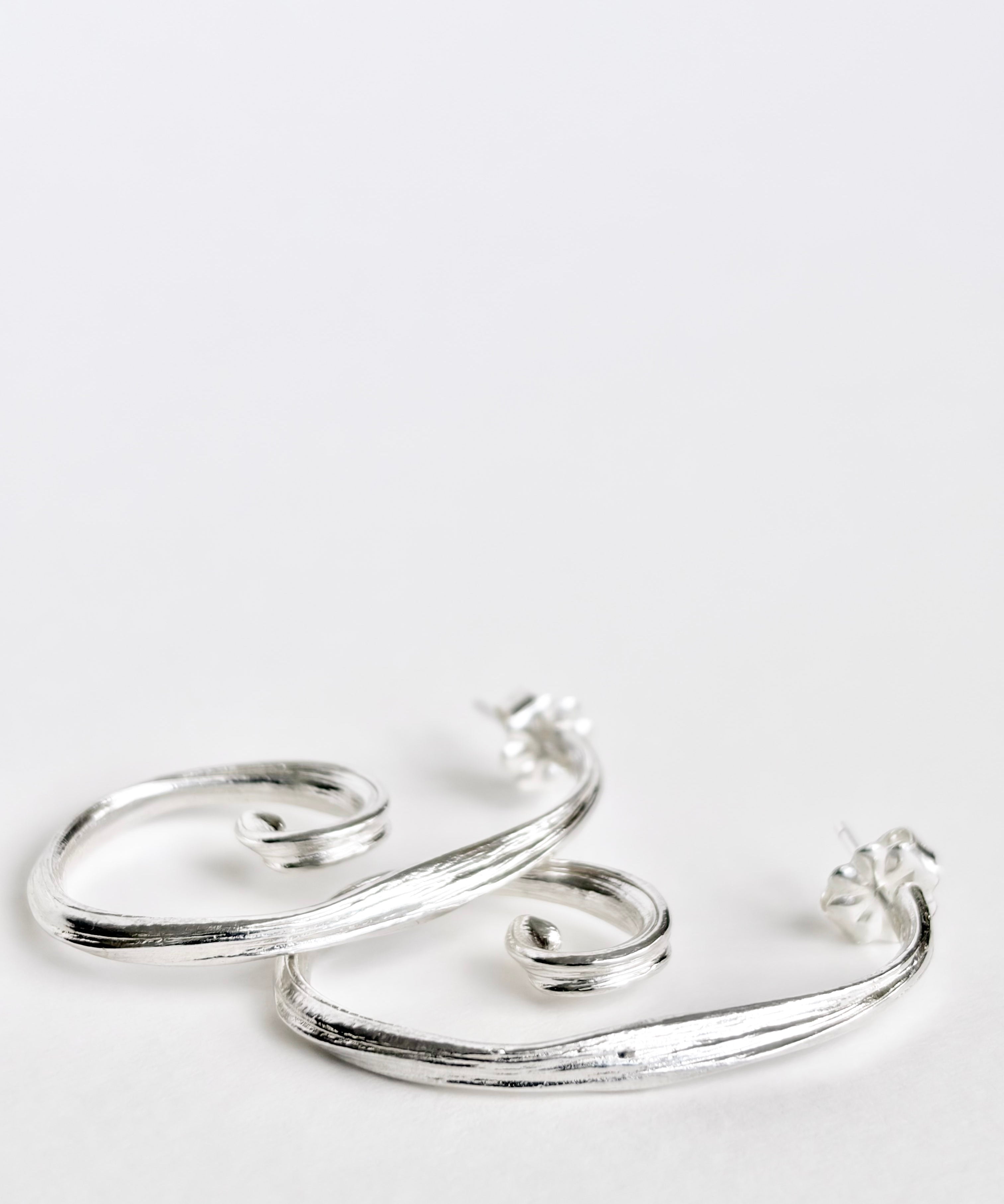Large Spiral Earrings