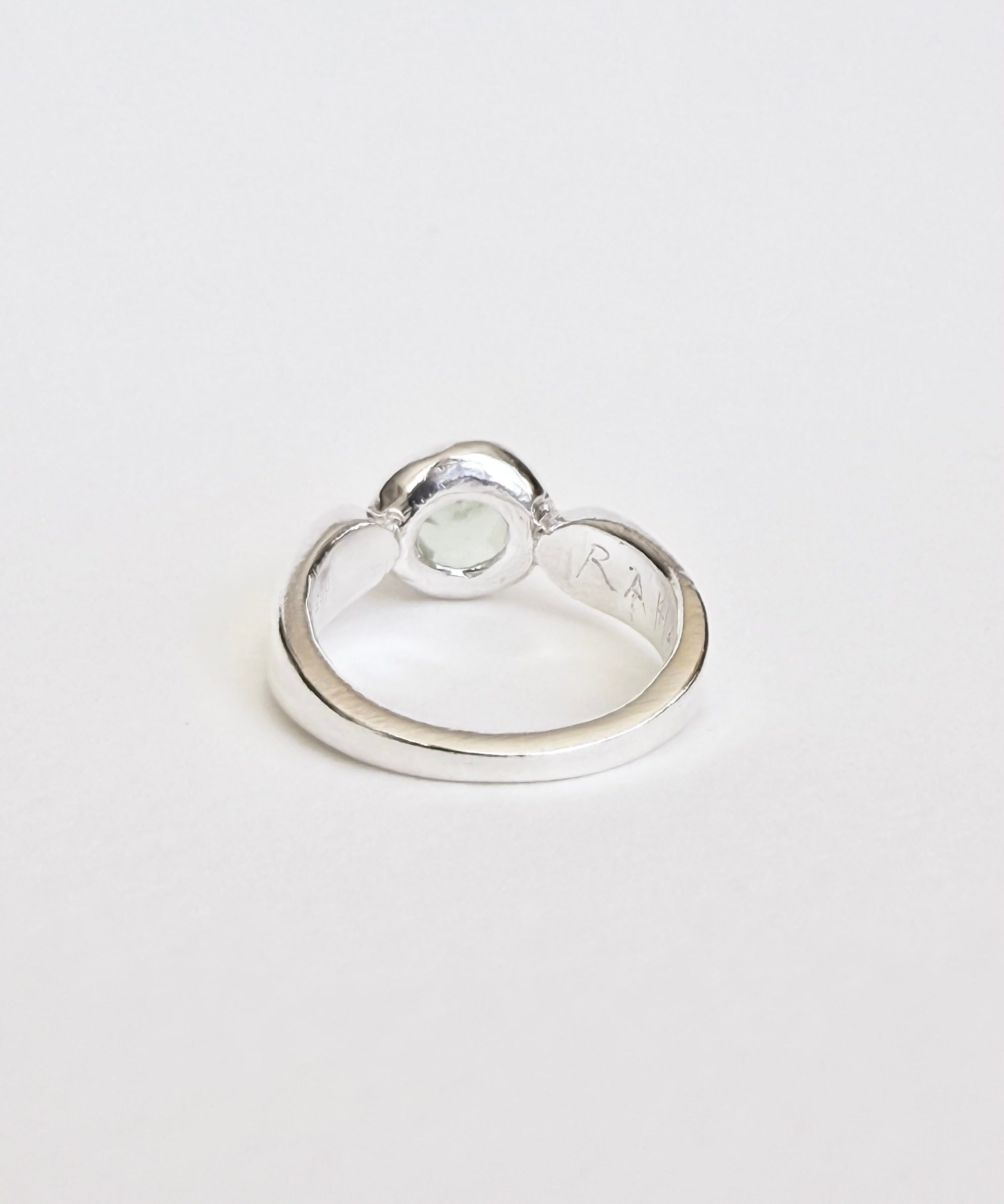 Prehnite Ring, Size 6