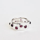Rhodolite Garnet Ring, Size 7.75