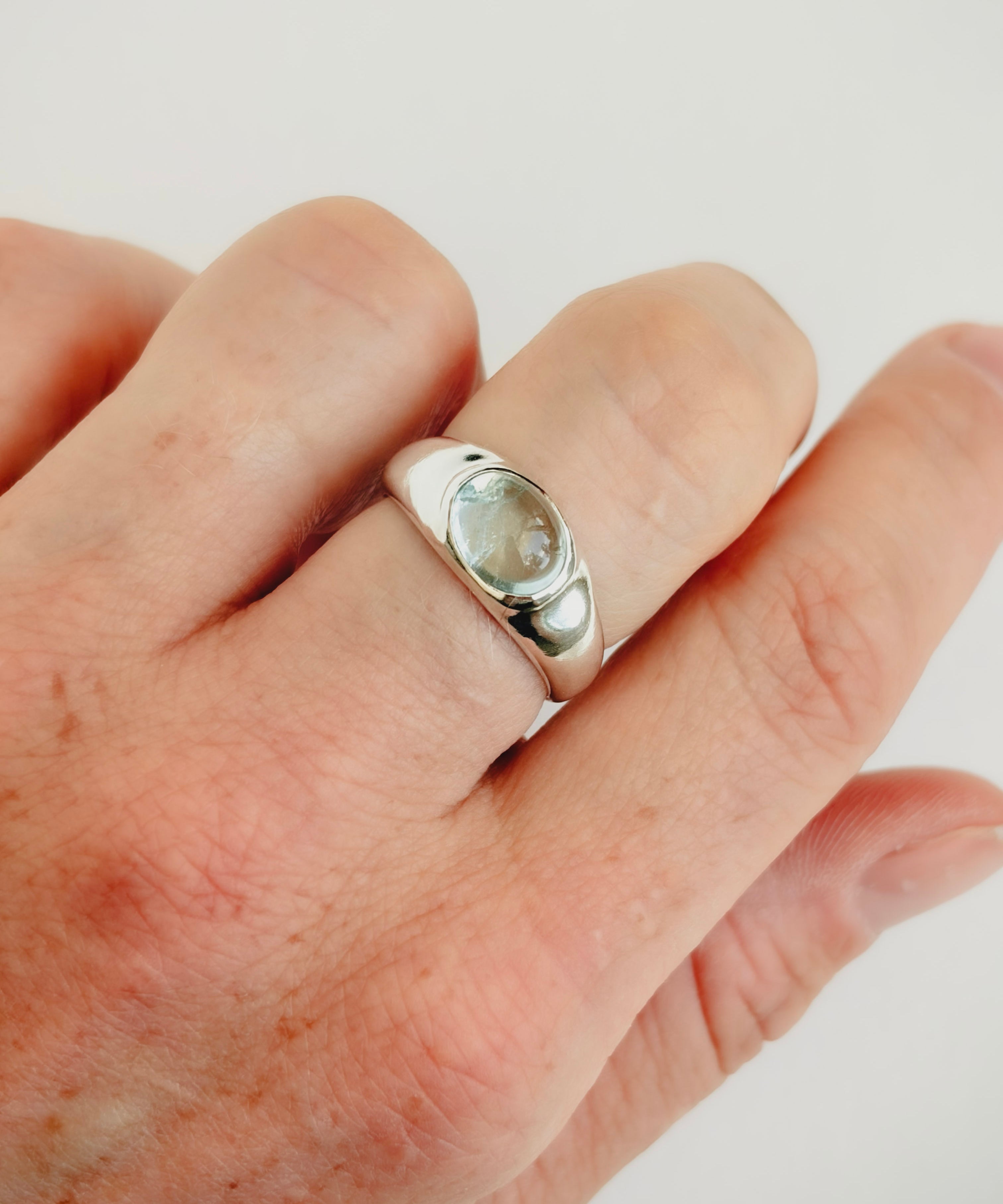 Aquamarine Ring, Size 7.5