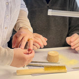 RA HA wedding band experience, fitting a handmade ring on finger